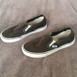 Black slip-on vans